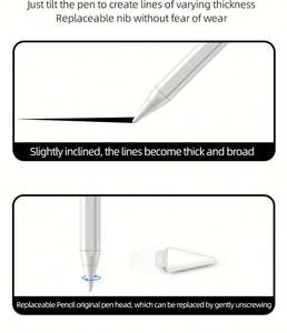 Stylet tactile en métal intelligent pour <span class=keywords><strong>Microsoft</strong></span> <span class=keywords><strong>Surface</strong></span> Pro 7, 6, 8, Go 1, 2, 3, Book 3, Laptop <span class=keywords><strong>Studio</strong></span> - Product Image 4