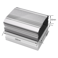 Boîtier de projet en aluminium, boîtier électronique, boîtier CNC, boîtier personnalisé pour carte de circuit imprimé, boîtier de projet en aluminium extrudé anodisé