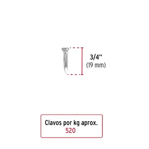 5 unità Per scatola 1 kg sacchetto di 3/4 'cemento zincato chiodi in metallo materiali da costruzione - Product Image 2