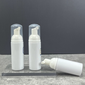 Foaming <b>Bottle</b> 50ml 2oz PET Cosmetic Soap PET Facial Cleanser Mousse Dispenser White Foam <b>Pump</b> <b>Bottle</b> - Product Image 5