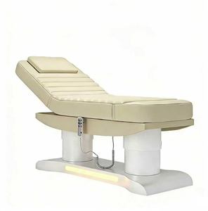 Electric Beauty Bed for Eyelash and Facial Care, <b>Adjustable</b> Leather High-end Sponge Embroidery Bed - Product Image 1