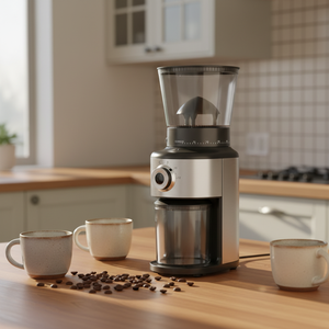 Molinillo de Café Eléctrico Comercial Profesional de 160W - 30 Ajustes de Molienda Precisos, Gran Capacidad de 300g, Acero Inoxidable, para el Hogar - Product Image 1