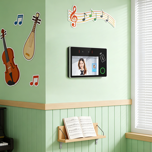 Sistema de Seguridad Facial para Oficina de 5 Pulgadas, Reloj de Asistencia con Reconocimiento Facial, Máquina Biométrica de Asistencia con Huella Dactilar para Empleados - Product Image 6