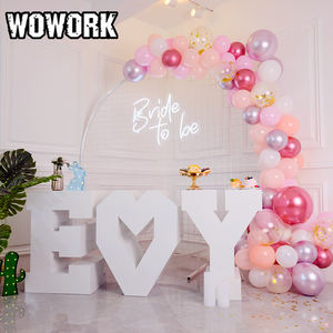 بيع بالجملة كبيرة SST ذهبية معدنية مرآة الحب الطفل الجدول الرسالة مع الزجاج أعلى الحلوى عرض لديكور الزفاف - Product Image 3