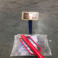 2025 Agreat Venta caliente Track Pounder Fence Post Driver T Post Pounder Hand Post Rammer con mango de acero de metal rojo hecho a medida