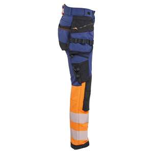 BLAKLADER - 702516488953C48 Pantalón Mujer Hi-Vis 4-Way stretch Azul marino/Naranja-EAN 7330509929032 ROPA DE TRABAJO DE 2017 - Product Image 4