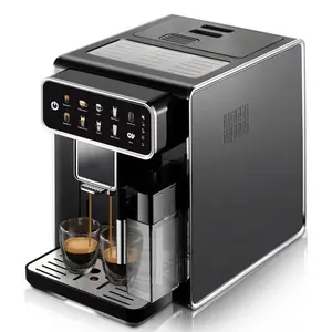 Akıllı tam kavurma otomatik kahve süt tankı ile Espresso makinesi Cappuccino Latte kahve
