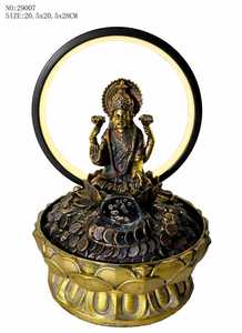 <span class=keywords><strong>Fontaine</strong></span> d'eau intérieure en résine représentant Krishna et Radha, <span class=keywords><strong>avec</strong></span> éclairage LED, décoration Feng Shui. - Product Image 4