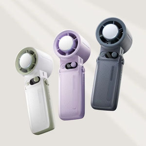 Offre à Durée Limitée : Mini Ventilateur Portable Pliable Sans Lames, Personnalisable, Batterie 6000 mAh, Idéal pour Camping-Car et Utilisation Extérieure en Voiture - Product Image 1