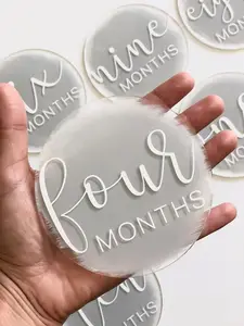 Acrylic Baby Monthly Milestone Markers