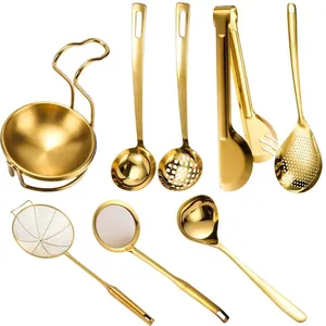 <span class=keywords><strong>Utensilios</strong></span> <span class=keywords><strong>de</strong></span> <span class=keywords><strong>Cocina</strong></span> <span class=keywords><strong>de</strong></span> Acero Inoxidable, Colador Dorado para Hot Pot, Pinzas para Asar a la Parrilla, Cubiertos para Servir la Cena, para Buffet, <span class=keywords><strong>Utensilios</strong></span> <span class=keywords><strong>de</strong></span> <span class=keywords><strong>Cocina</strong></span> para el Hogar - Product Image 1