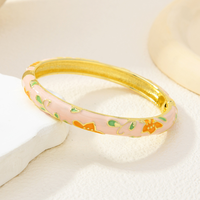 Bracelet en métal fait main, thème Amour, émail cloisonné soudé, souvenir du Nouvel An de Pékin, cadeau de Chine