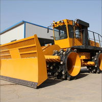 Compacteur de déchets à haute traction pour dépon, machine intégrée de poussée, d'épandage et de compactage pour les sites d'entreposage des déchets