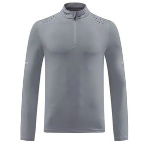 Ropa Deportiva Personalizada para Hombre, Camiseta Deportiva sin Costuras para Entrenamiento, Running, Casual, Elástica, de Manga Larga, Tipo Polo - Product Image 6