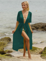 Fabriek Badmode Mesh See Door Sexy Strandkleding Bikini Strand Cover Up Vrouwen Strand Lange Jurk Veteraan Vest Boho Kaftan