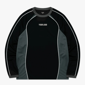 เสื้อฟุตบอลฤดูใบไม้ร่วงแบบกำหนดเอง สีขาวกรมท่า คอวี ระบายเหงื่อได้ดี เสื้อกีฬาสำหรับผู้ใหญ่แบบยูนิเซ็กซ์ พิมพ์ลายดิจิทัล - Product Image 5