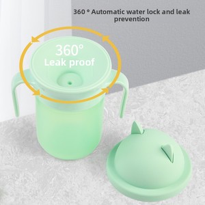 Gobelet d'apprentissage pour bébé en <span class=keywords><strong>silicone</strong></span> ES-Pro Factory, biberon d'apprentissage 360°, ODM/OEM, anti-étouffement, anti-fuite, gobelet d'apprentissage pour bébé - Product Image 3
