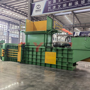 Waste Clothes Baler Machine Textile Scrap Horizontal Baler Cardboard Plastic Baler Press Metal Scrap Hydraulic Baler - Product Image 5