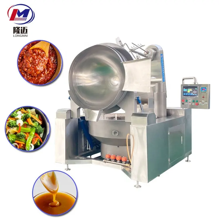 Mesin memasak sup tulang ketel masak berlapis Tiongkok untuk mesin pengolahan makanan