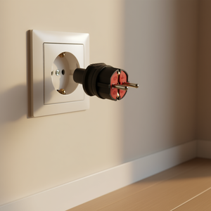 Prise mâle Schuko Vito noire IP20 16A 250V - Product Image 3