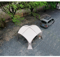 Tente de camping pliante JIYA grande et légère, auvent dôme extérieur, grand abri solaire multi-personnes, protection contre le soleil et la pluie
