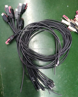 HOSIDEN 24V Mini DIN 3P Cable de impresora trenzado PVC 12 meses envío rápido USB A/B Y Cable para ordenador fabricado alimentado USB B