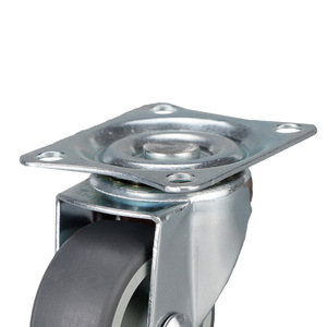 Furniture Caster Tpr Wheel Swivel Plate Mount Silent Industrial Use - Product Image 1