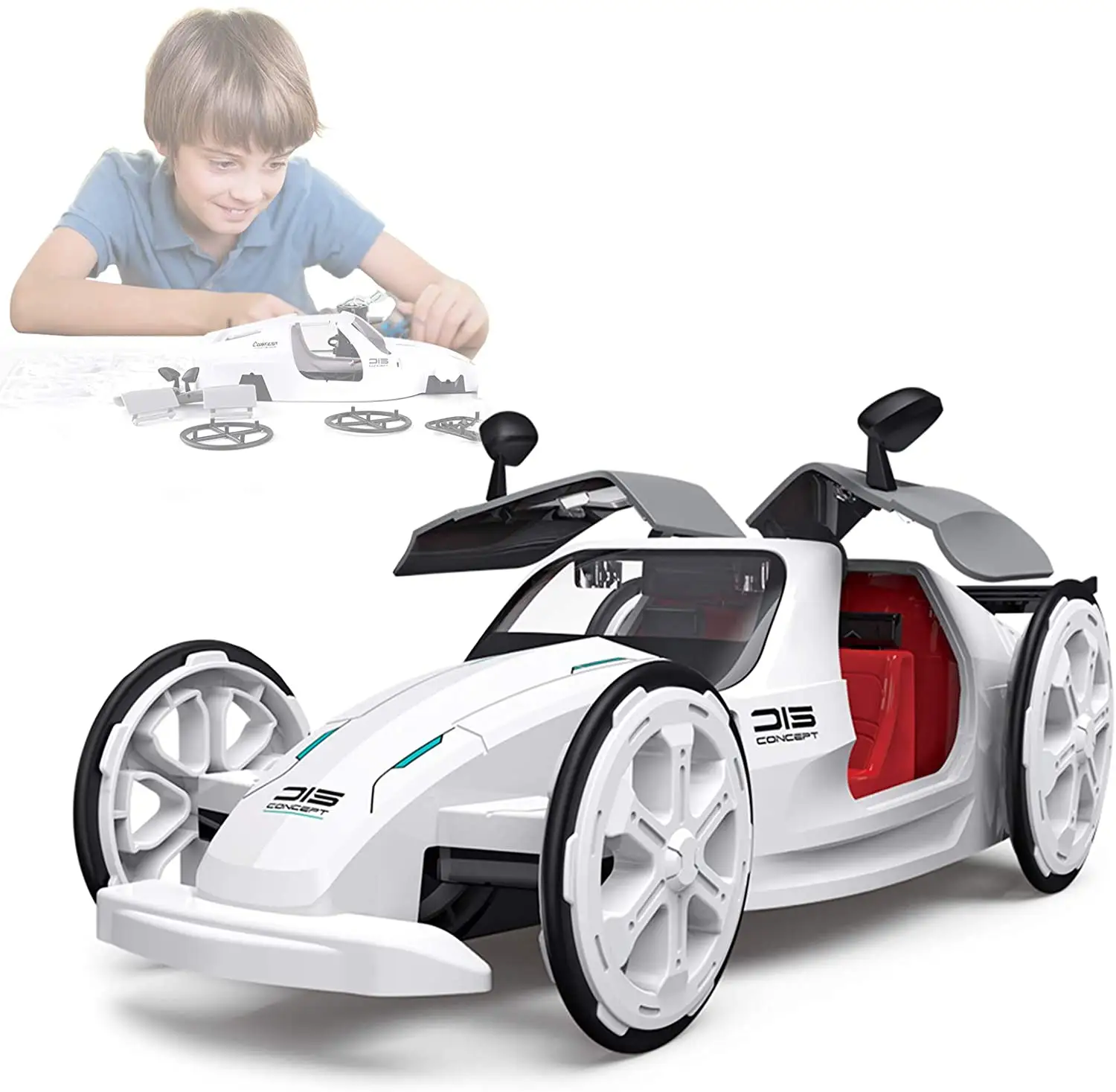 Brinquedos em haste de carro, kit de brinquedos para construção de carro solar, kits de ciência educacionais, aprendizagem, construção de ciência, diy, brinquedos alimentados por baterias ou solares