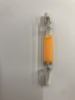 Ampoule LED de remplacement pour halogène, blanc chaud 2700K, angle de faisceau 360°, dimmable, verre céramique R7S COB, 25000 heures, IRC 80-90
