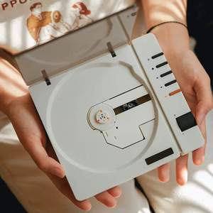 Factory <b>Custom</b> Retro Hi Fi BT Portable <b>CD</b> Player for Music Lover with Rechargeable Battery and Type C Interface - Product Image 3