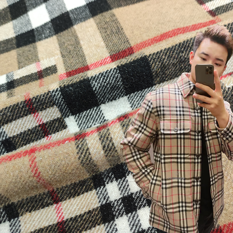 For Women Tweed Fabric Viscose Polyester
