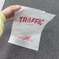 Pochette à fermeture éclair en EVA transparente, grande taille, économique, pour l'emballage de vêtements en détail, sac à fermeture éclair givré en EVA