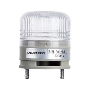 ไฟเตือน LED สีขาว CNAOM AOM-5002T/W-J DC24V IP65 สำหรับเครื่องจักรกล - Product Image 1