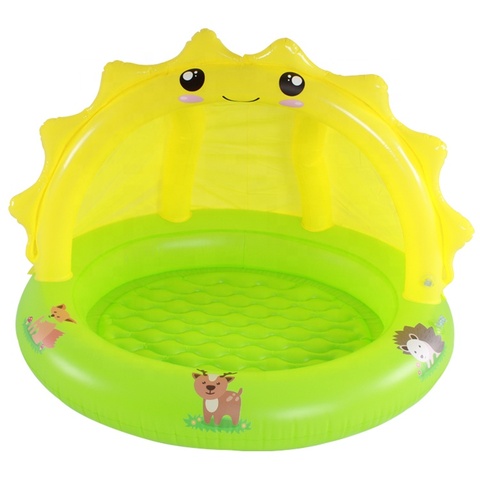 Wholesale Outdoor Fun Family Garden Yard Inflatable Blow up Inflatable Swimming Pool With Headrest