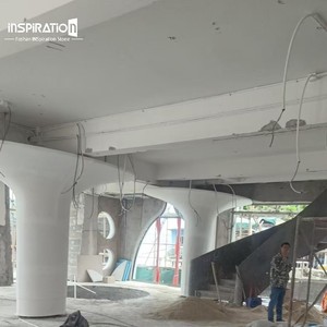 Columnas de Estilo Dorico GRG Hechas a Medida, Simples y Resistentes para la Decoración Interior de Edificios Gubernamentales y Bibliotecas, Poste con Forma Elegante GRG - Product Image 2