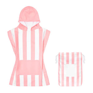 <span class=keywords><strong>Surf</strong></span> Kids rayé microfibre à séchage rapide <span class=keywords><strong>Poncho</strong></span> à capuche serviette de plage serviettes à capuche de qualité supérieure pour filles garçons - Product Image 1