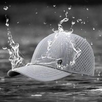 Gorra de Béisbol Personalizada de 5 y 6 Paneles para Golf, Corte Láser, Impermeable y Transpirable con Etiqueta de Goma, Certificación BSCI