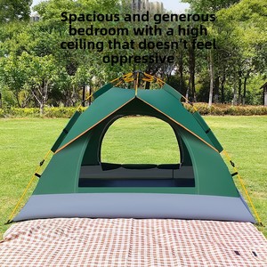 Tente de <span class=keywords><strong>camping</strong></span> transfrontalière entièrement automatique quatre saisons 200x200cm, épaissie, imperméable, double couche, pour 34 personnes, simple/double - Product Image 3