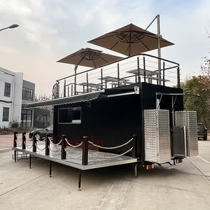 Vente chaude Mobile Cuisine Alimentaire Remorque Avec Porche Camiones De Comida Food Trucks <span class=keywords><strong>Chariot</strong></span> Restaurant À Vendre - Product Image 2