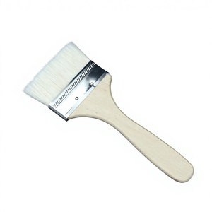 Spazzola con Setole Morbide in Lana Senza Perdita di Pelo, Manico Ergonomico in Legno Massello con Ghiera in Ferro per Pareti/Mobili - Ingrosso Fabbrica - Product Image 1