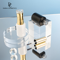 Flacon de vernis à ongles vide de luxe personnalisé de 14 ml, blanc et noir, unique, avec pinceau