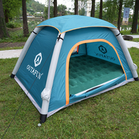 Tente autogonflante OUTAFUN pour 2 personnes, pompe à air électrique, colonnes d'air en TPU, installation facile, tente de camping gonflable, imperméable, pour l'extérieur