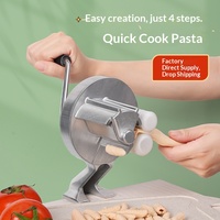 Machine à pâtes manuelle, presse à rouleaux, machine à nouilles pour spaghetti et fettuccine faits maison, rouleau à pâte en acier inoxydable, outil de cuisine