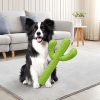 Jouet à mâcher pour chien Luno Eco-Friendly Classic Cactus, en caoutchouc durable 3D, taille moyenne, pour le nettoyage des dents, tendance, interactif, intérieur/extérieur