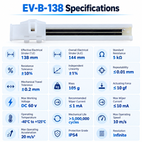 Sensor Perpindahan Linier EV-B-138 138mm 1% IP54 DC 60V Resolusi Tak Terbatas Novotechnik TLH/TL untuk LT Sakae LP Variohm