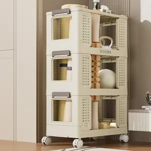 Jeko&Jeko 2,3,4,5 Tiers China Factory Directly Pp Material Storage Trolley For Kitchen Organization