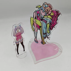 Estante de acrílico transparente de pie de Anime impreso personalizado para decoración del <span class=keywords><strong>hogar</strong></span> para exhibición de exposición de plástico-Pretty Girl - Product Image 3