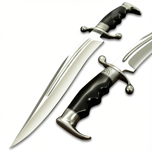 Cuchillo Bowie de Supervivencia y Caza de Acero D2 Hecho a Mano OEM - Uso Profesional, Funda de Cuero, Empuñadura Ergonómica, Garantía de 3 Años - Product Image 1