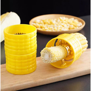 Desgranadora de maíz, pelador rápido de granos de maíz para cocina, pelador de maíz giratorio de acero inoxidable para el hogar, que ahorra trabajo, venta al por mayor. - Product Image 5