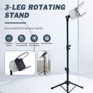 Support de sèche-cheveux Terahertz, trépied métallique réglable mains libres, rotation à 360°, pliable et stable pour la maison et le salon - Product Image 3